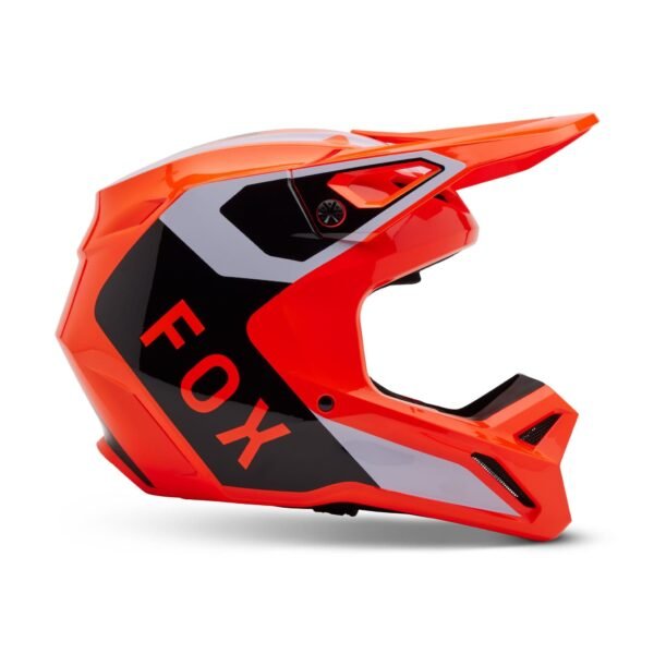 2025 Fox V1 Lean Motocross Helmet - Orange - Large 59-60cm