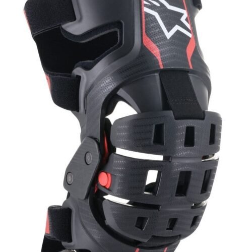 Alpinestars Bionic 5S Youth Knee Braces – Pair Black Red