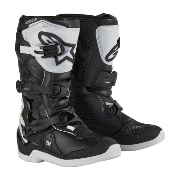 Alpinestars Tech 3s Kids Youth Motocross Boots - Black White - UK7 US8