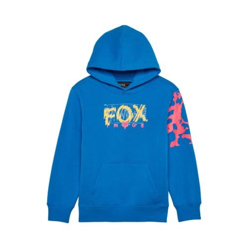 Fox Racing Youth Energy Pullover Hoodie – Blue – X Large Age 12-13: Stylish and Comfortable Apparel for Active Kids