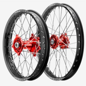 Honda CRF Talon Wheel Set - Red/Black /Silver - 21" Front & 19" Rear