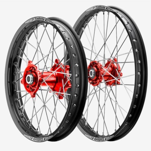 Enhance Your Ride with Honda CRF Talon Wheel Set – Red/Black/Silver – 21″ Front & 19″ Rear