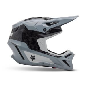 MX25 Fox V3 RS Infinite Carbon Motocross Helmet - Grey - Small 55-56cm