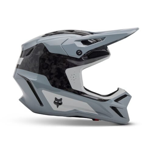 MX25 Fox V3 RS Infinite Carbon Motocross Helmet – Grey – Small 55-56cm: Lightweight and Stylish Motocross Helmet for Ultimate Protection