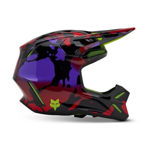 MX25 Fox V3 Throttle Motocross Helmet – Large 59-60cm: Ultimate Protection for Off-Road Enthusiasts