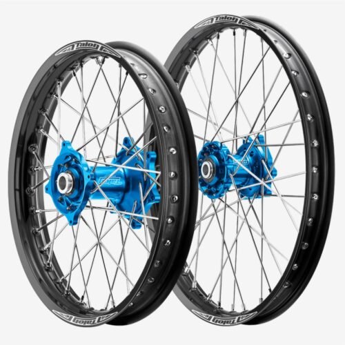 Enhance Your Ride with Yamaha Talon Wheel Set – Blue/Black/Silver